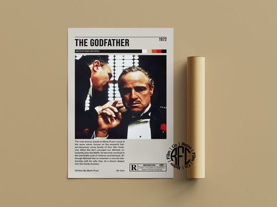 The Godfather Retro Vintage Poster