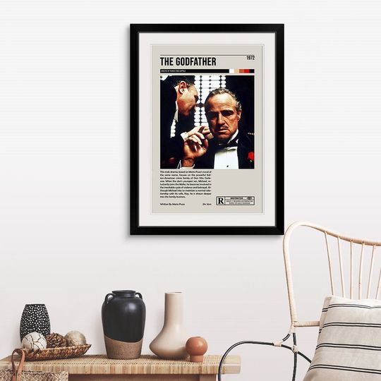 The Godfather Retro Vintage Poster