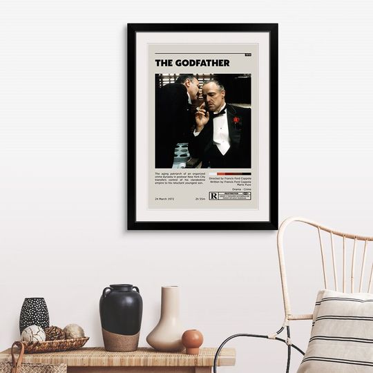 The Godfather Retro Movie Poster