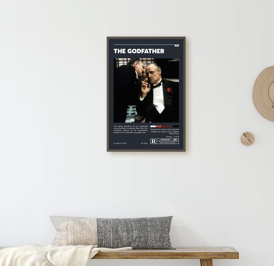 The Godfather Retro Movie Poster