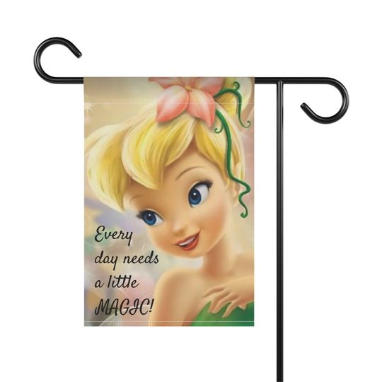 Tinker Bell, Disney Tinker Bell Personalized Garden or Home Flag Banner