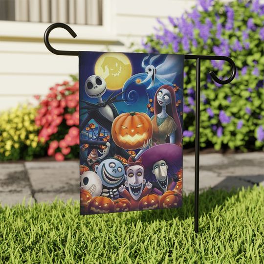 Jack Skellington "This is Halloween" and friends Garden & House Banner flag