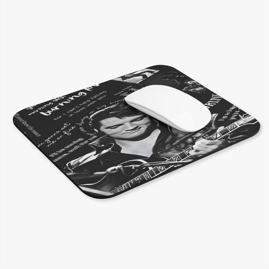 Elvis Presley Black and White Collage Mouse Pad Rectangle