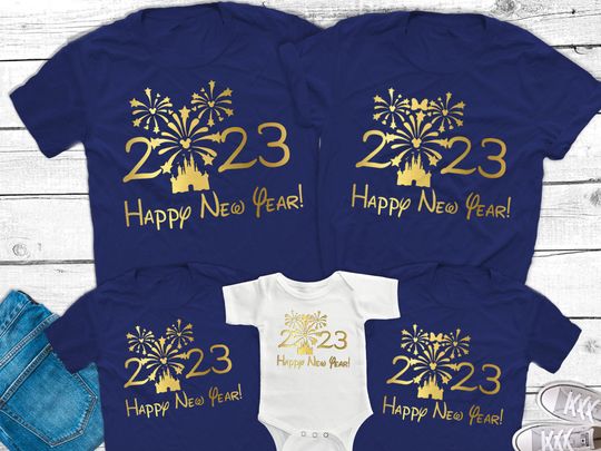 Disney New Year's Eve Matching Family Shirts 2023 , Happy New Year Shirt