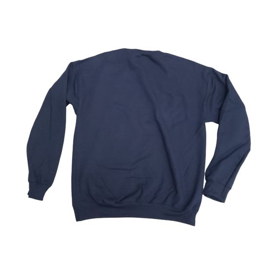 Anime Fantasy Castle Embroidered Sweater Sweatshirt Navy Blue