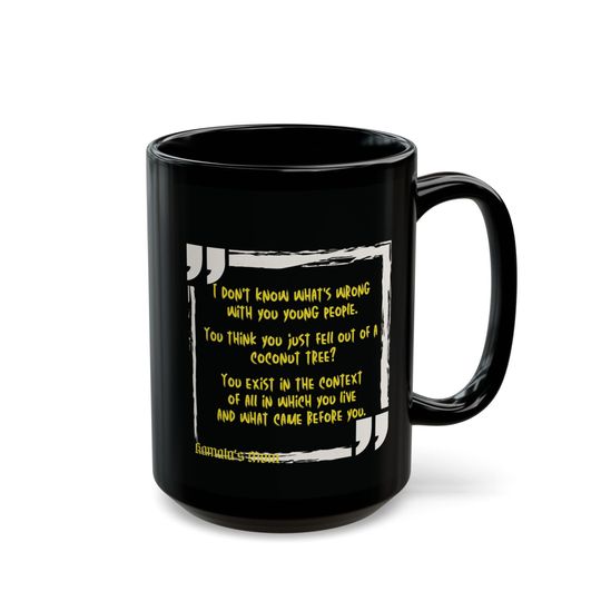 Coconut army Black Mug 11oz and 15oz, Harris TikTok meme mug