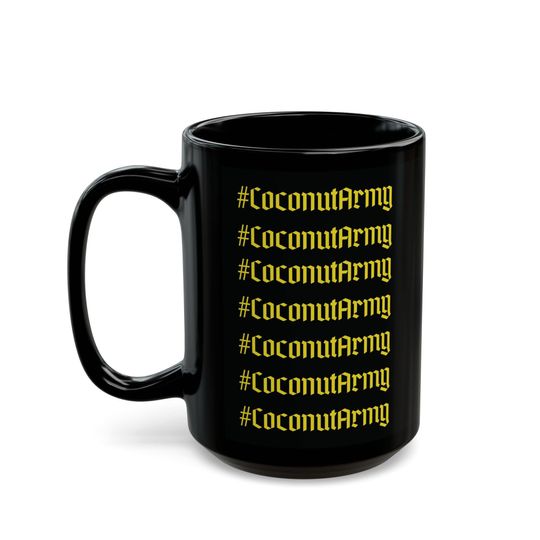 Coconut army Black Mug 11oz and 15oz, Harris TikTok meme mug