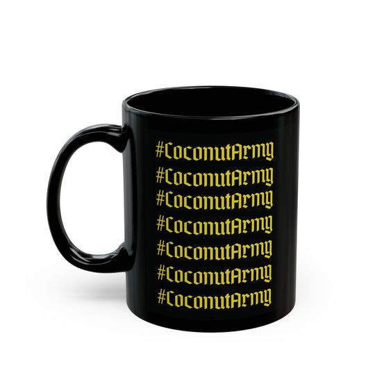 Coconut army Black Mug 11oz and 15oz, Harris TikTok meme mug