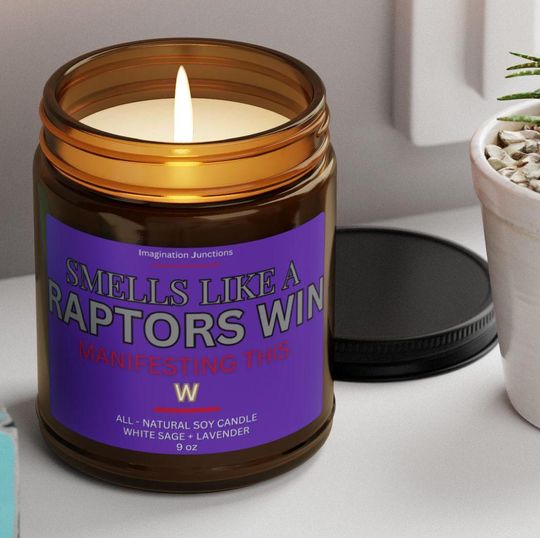 Raptors Scented Candle | Toronto Game Day Decor