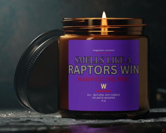 Raptors Scented Candle | Toronto Game Day Decor