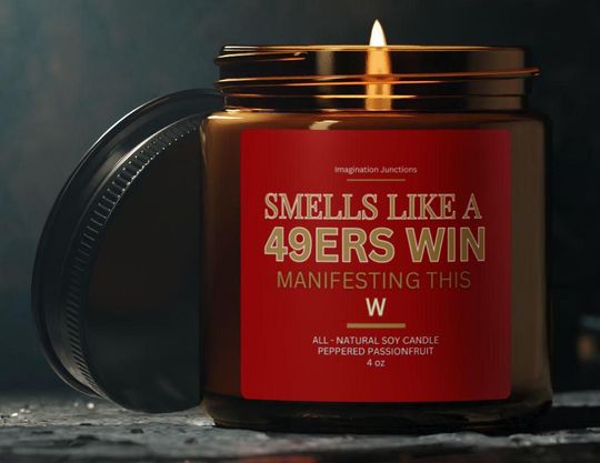 49ers Scented Candle | San Francisco football Gift