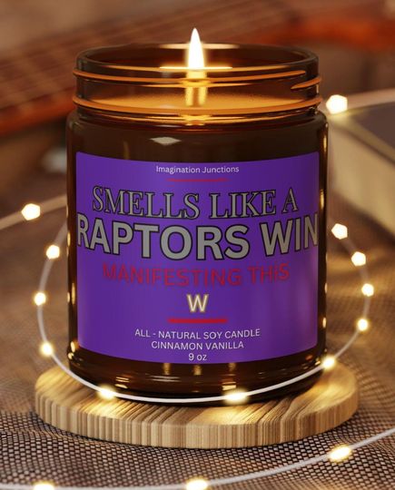 Raptors Scented Candle | Toronto Game Day Decor