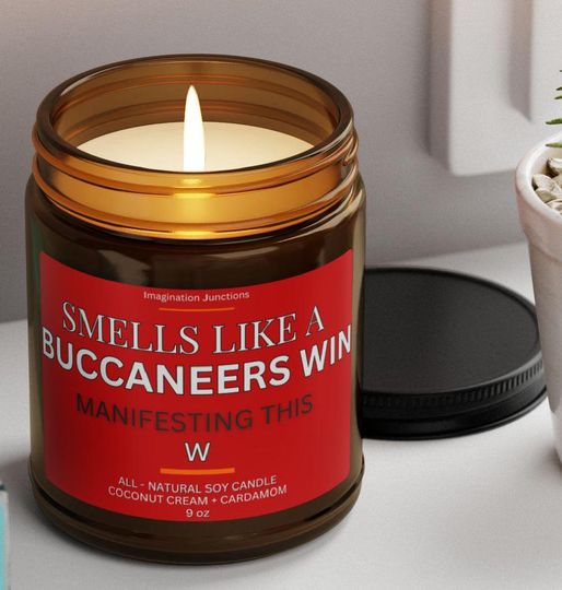 Buccaneers Scented Candles | Tampa Bay Game Day, Soy Wax