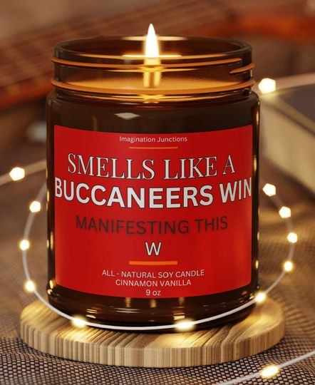 Buccaneers Scented Candles | Tampa Bay Game Day, Soy Wax