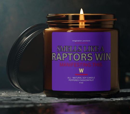 Raptors Scented Candle | Toronto Game Day Decor
