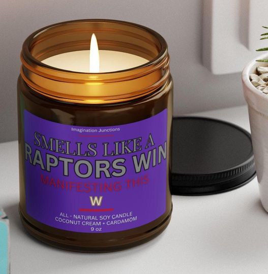 Raptors Scented Candle | Toronto Game Day Decor