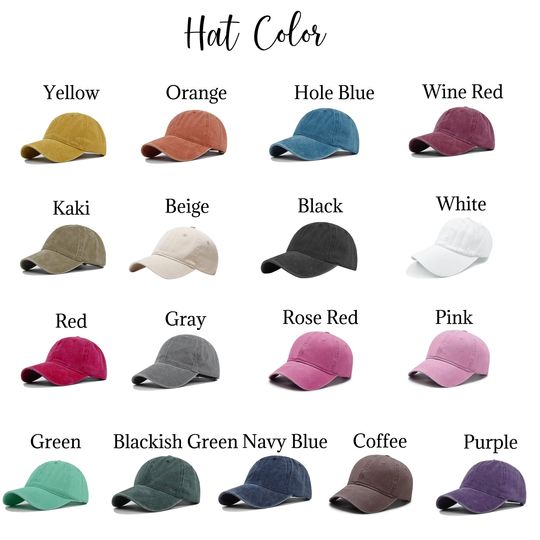 Custom text or pattern embroidered caps, custom embroidered baseball caps, Bachelor Party Gifts