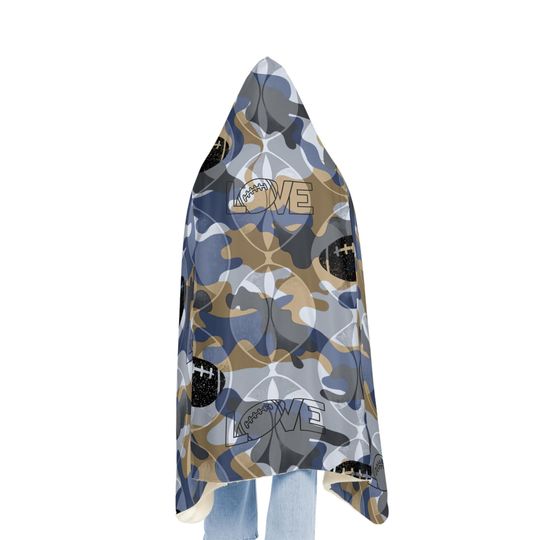 Snuggle Blanket, Football Blanket, Sports Throw Blanket, Cozy Lap Blanket, Game Day Snuggle Wrap