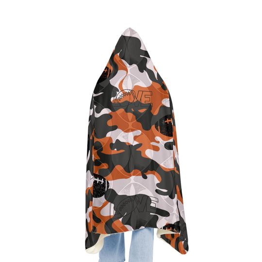 Snuggle Blanket, Football Blanket, Sports Throw Blanket, Cozy Lap Blanket, Game Day Snuggle Wrap