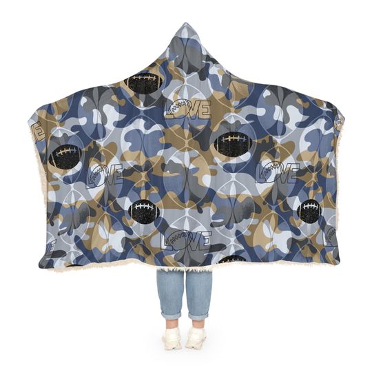 Snuggle Blanket, Football Blanket, Sports Throw Blanket, Cozy Lap Blanket, Game Day Snuggle Wrap