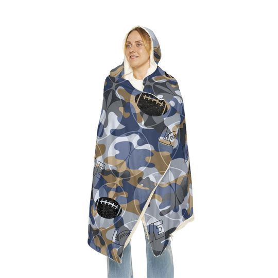 Snuggle Blanket, Football Blanket, Sports Throw Blanket, Cozy Lap Blanket, Game Day Snuggle Wrap