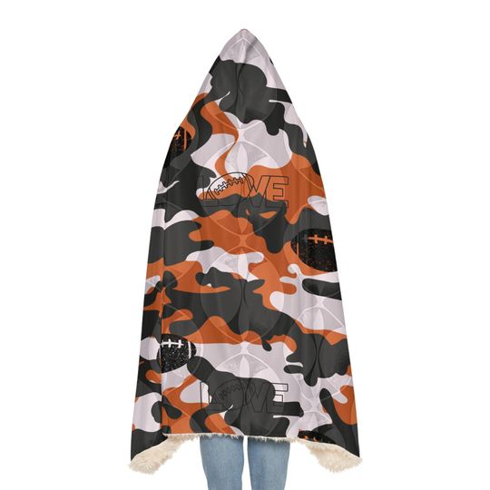 Snuggle Blanket, Football Blanket, Sports Throw Blanket, Cozy Lap Blanket, Game Day Snuggle Wrap