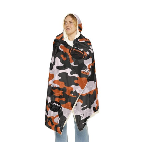 Snuggle Blanket, Football Blanket, Sports Throw Blanket, Cozy Lap Blanket, Game Day Snuggle Wrap