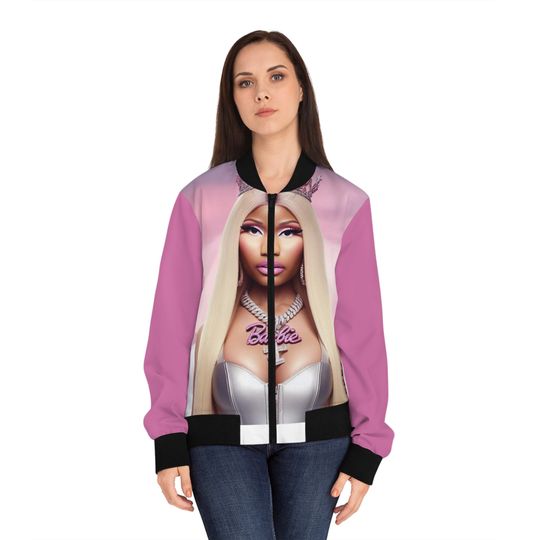 Women's light Weight Bomber Jacket (AOP)