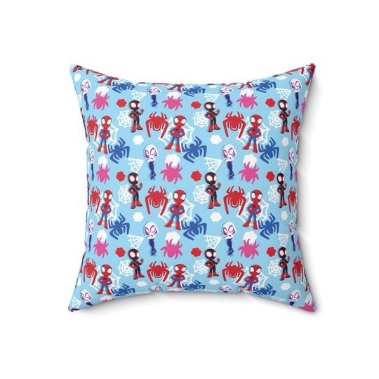 Spidey Spun Polyester Square Throw Pillow