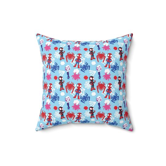 Spidey Spun Polyester Square Throw Pillow