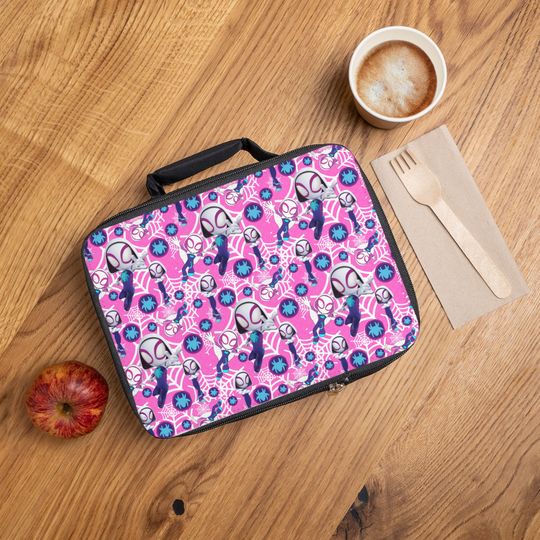 Ghost Spidey Pink Lunch Bag