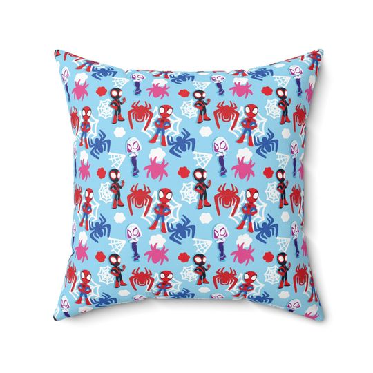 Spidey Spun Polyester Square Throw Pillow