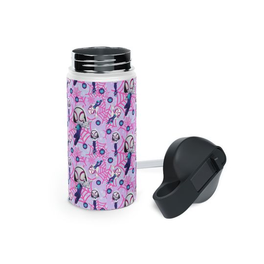 Ghost Spidey Stainless Steel Water Bottle, Standard Lid