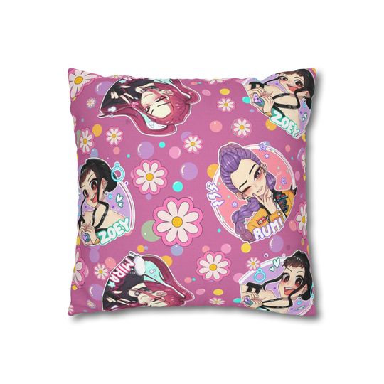 K-pop Spun Polyester Throw Pillowcase