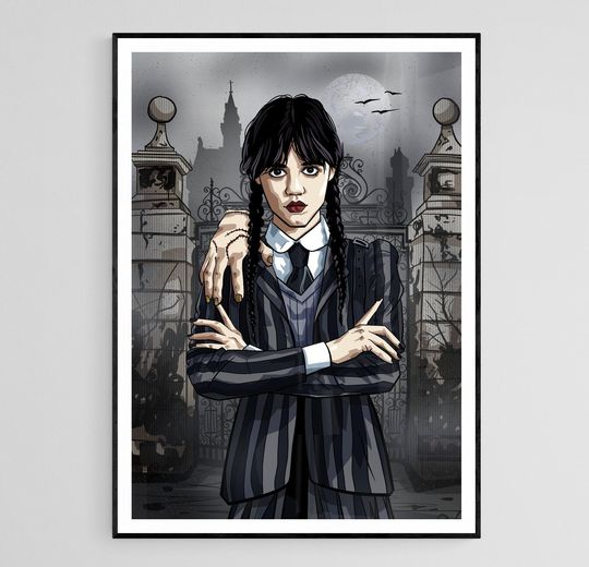 Wednesday Addams Art Print The Addams Family Poster Wall Art