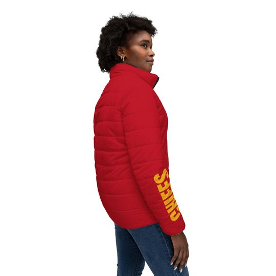 Kansas City Chiefs Womens Puffer Jacket (AOP)