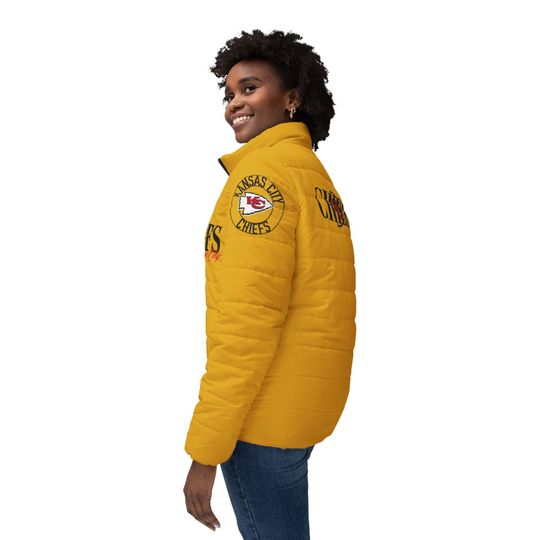 Kansas City Chiefs Womens Puffer Jacket (AOP)