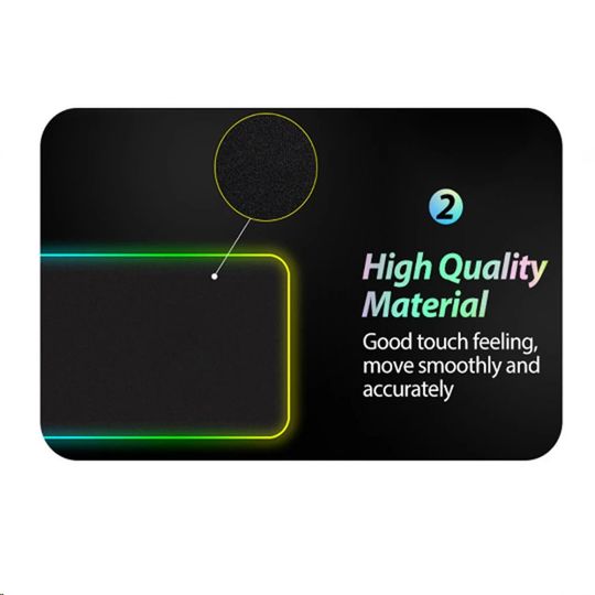 RGB Gaming Mouse pad Desk Mat Led Mousepad Anime Girl