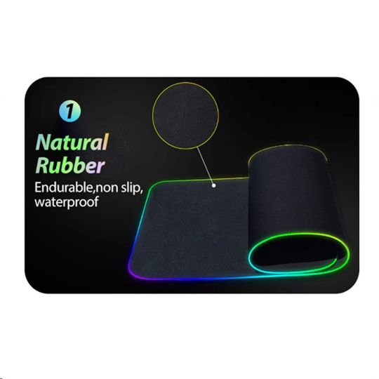 RGB Gaming Mouse pad Desk Mat Led Mousepad Anime Girl