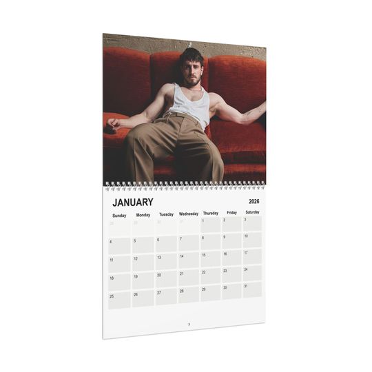 Paul Mescal 2026 Calendar