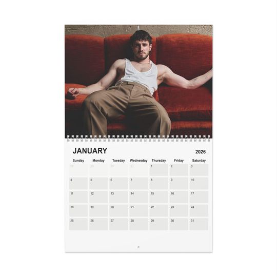 Paul Mescal 2026 Calendar