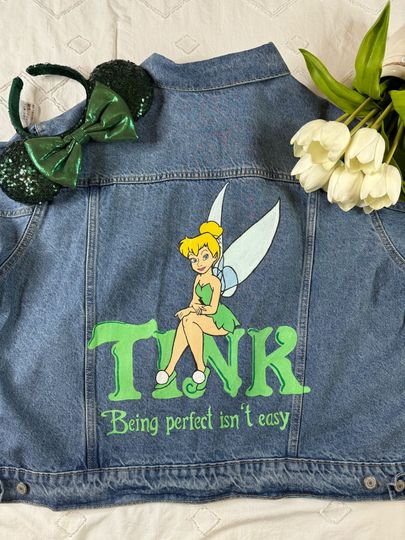 Tinker Bell Printed Denim Jacket | Disney Jean Jacket