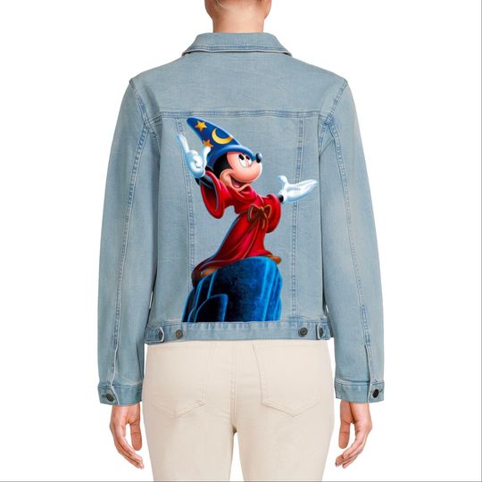 Mickey Mouse Denim Jacket | Women's Denim Jacket | Gift For Girlfriend | Outerwear