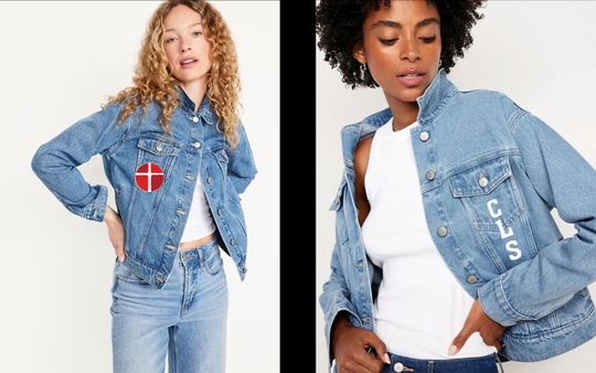 Custom Denim Jacket  Ferguson Eagle Design (Hand-Painted, Sparkled) - Custom for Anna