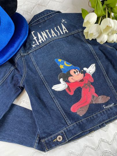 Mickey Mouse Denim Jacket | Women's Denim Jacket | Gift For Girlfriend | Outerwear