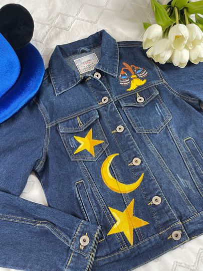 Mickey Mouse Denim Jacket | Women's Denim Jacket | Gift For Girlfriend | Outerwear