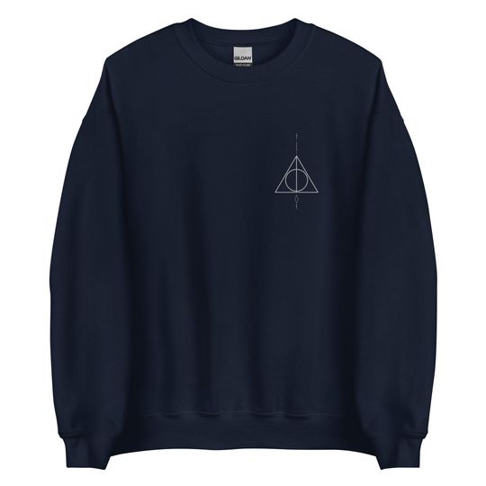 Snape aesthetic unisex sweatshirt deathly hallows symbol wizard