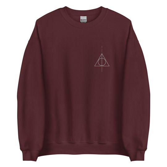 Snape aesthetic unisex sweatshirt deathly hallows symbol wizard