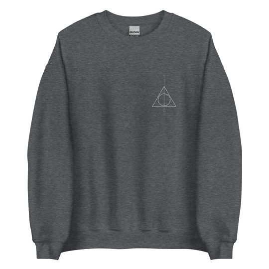 Snape aesthetic unisex sweatshirt deathly hallows symbol wizard