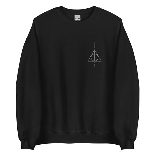 Snape aesthetic unisex sweatshirt deathly hallows symbol wizard